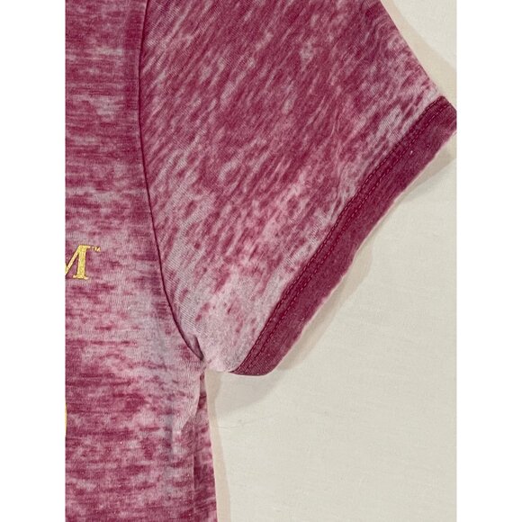 Harry potter short sleeve shirt platform 9 3/4 high low cotton pink small READ - Picture 6 of 7